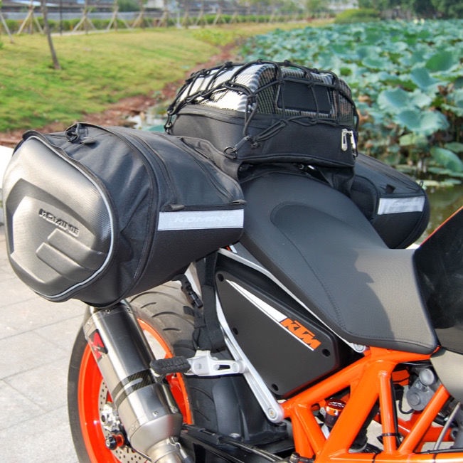 【精品】新款SA-212摩托車馬鞍包雙邊頭盔包機車騎行包防水包通用街車邊包