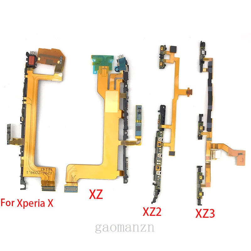 全新電源音量按鈕鍵排線適用於索尼 Xperia X XZ Premium XZ2 緊湊型 XZ3 側按鈕維修零件
