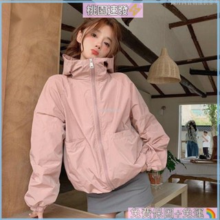 🌟桃園出貨👗輕薄防曬衣女外穿夏季韓版寬松百搭防紫外線短款防曬服外套