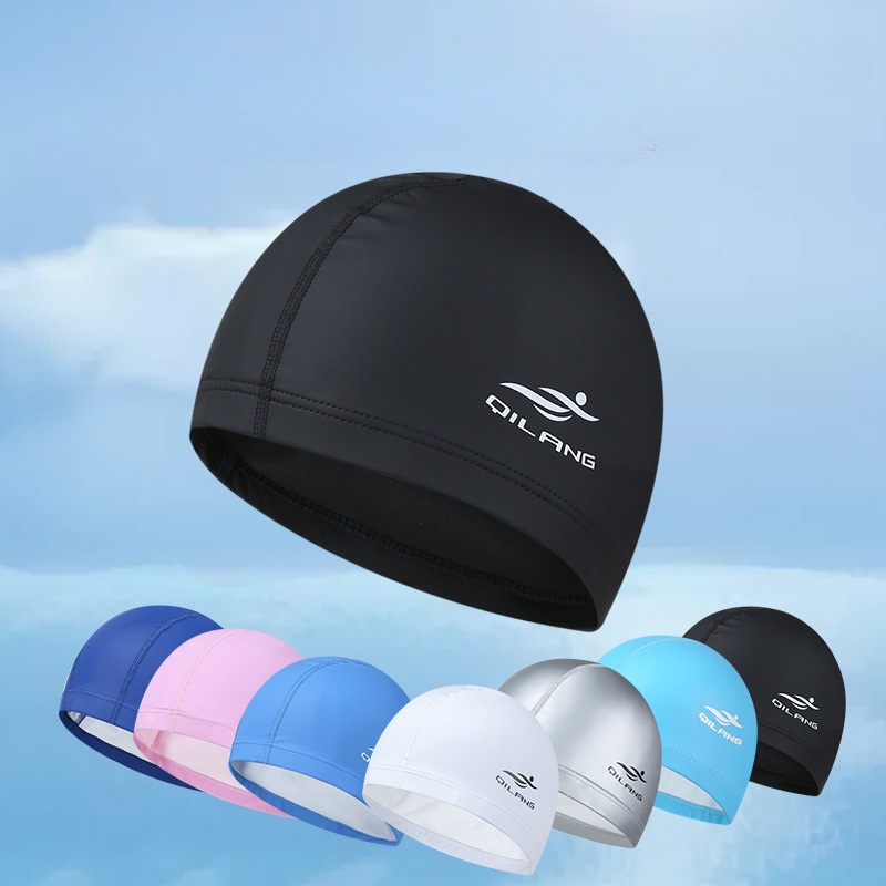 可客製logo 遊泳帽✨通用矽膠泳帽 大號泳帽 護耳不勒頭 PU帽 潛水帽 成人訓練遊泳帽  男女成人潛水專用帽 浮潛帽