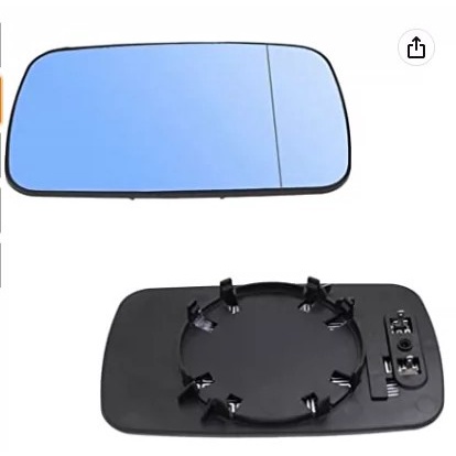適用於BMW 3係E46 E39後視鏡片加熱後視鏡玻璃防霧鏡反光鏡片藍色
