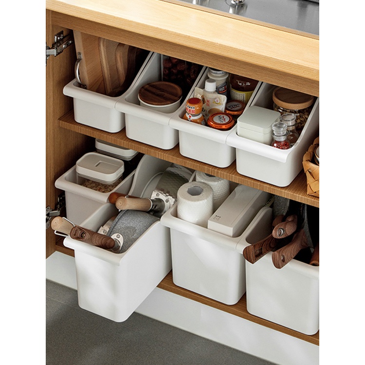 廚房 鍋具 收納盒 櫥櫃 收納架 鍋蓋架 調料 雜物櫃 內置物架 帶滑輪 儲物架