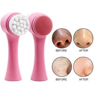 3D Facial Cleanser Brush/Double Sided/Soft Silicone/For Face