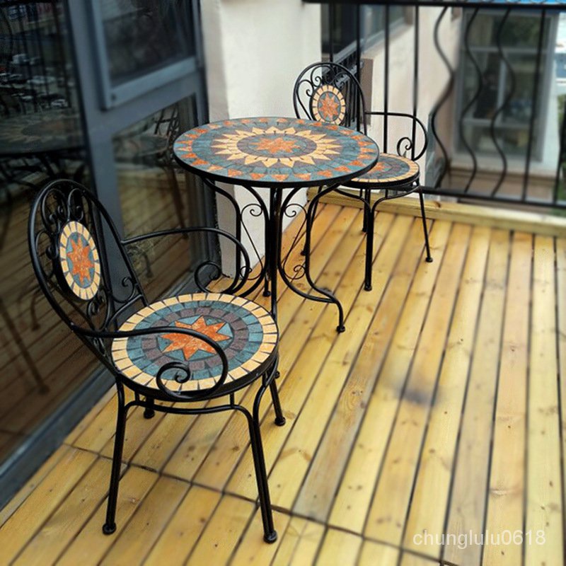 【現貨】批發陽台桌椅庭院戶外室外咖啡廳花園歐式休閒室外桌椅組閤