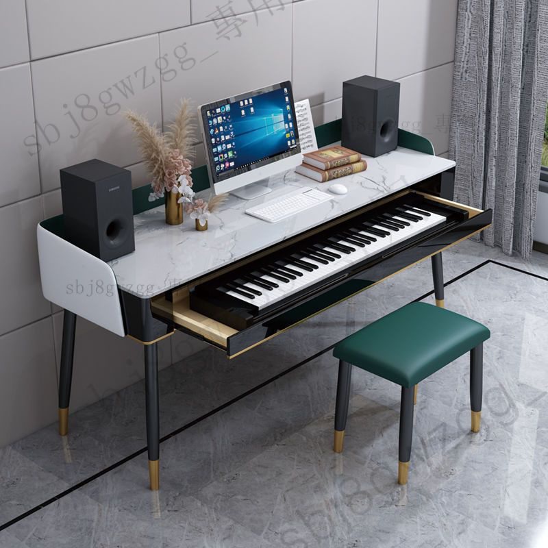 【可開統編】琴桌編曲工作臺編曲桌電鋼琴桌傢用midi88鍵盤架錄音棚音樂書桌