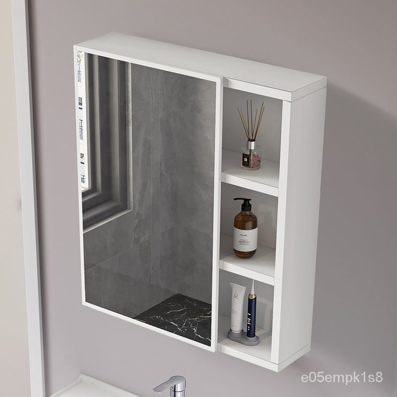 【工廠直銷】太空鋁式浴室鏡櫃浴室櫃組閤衛生間儲物箱鏡子衛生間鏡櫃小戶型