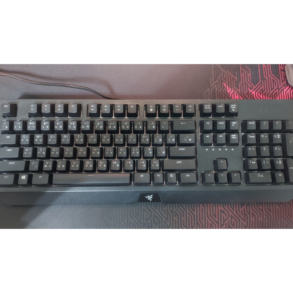 【二手】Razer BlackWidow 黑寡婦綠軸機械鍵盤