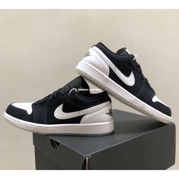 Nike Air Jordan 1 Low Diamond Shorts 黑白 熊貓 籃球鞋 男女鞋 DH6931-00