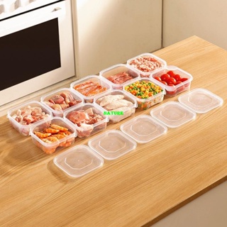 ✨3pcs 透明 可加熱 冰箱冷凍 收納盒 保鮮盒 收納盒 分裝盒 冰箱收納 蔬菜冷凍凍肉 透明收納盒