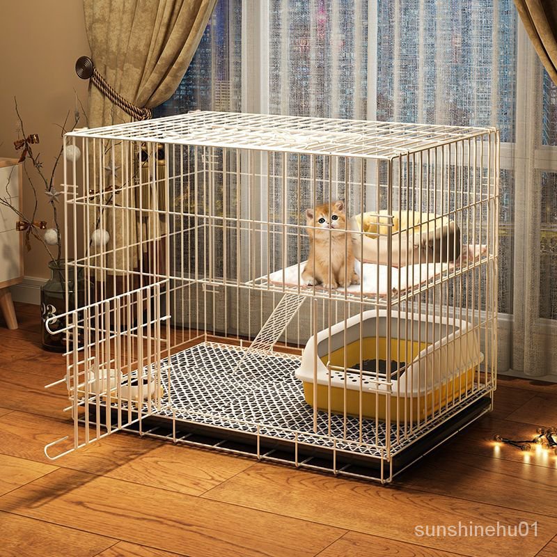 現貨/免運 貓籠子傢用室內養貓咪超大自由空間貓窩可折疊別墅厠所一體不佔地
