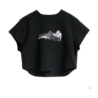 Seivson x FRUITION |「手工刺繡豐收女神 Demeter T-SHIRT」| 黑