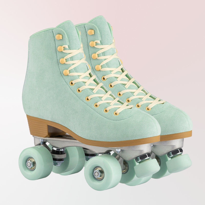 溜冰鞋 四輪溜冰鞋 2022年新款溜冰鞋時尚舒適透氣青年男女四輪旱冰鞋雙排輪滑鞋