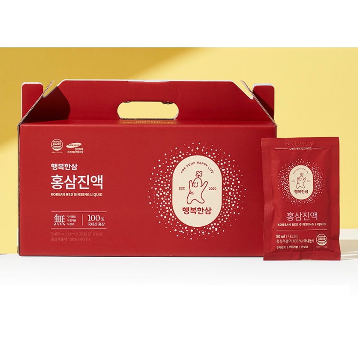 韓國 6 年根紅蔘紅蔘提取液100% 80mlx30包