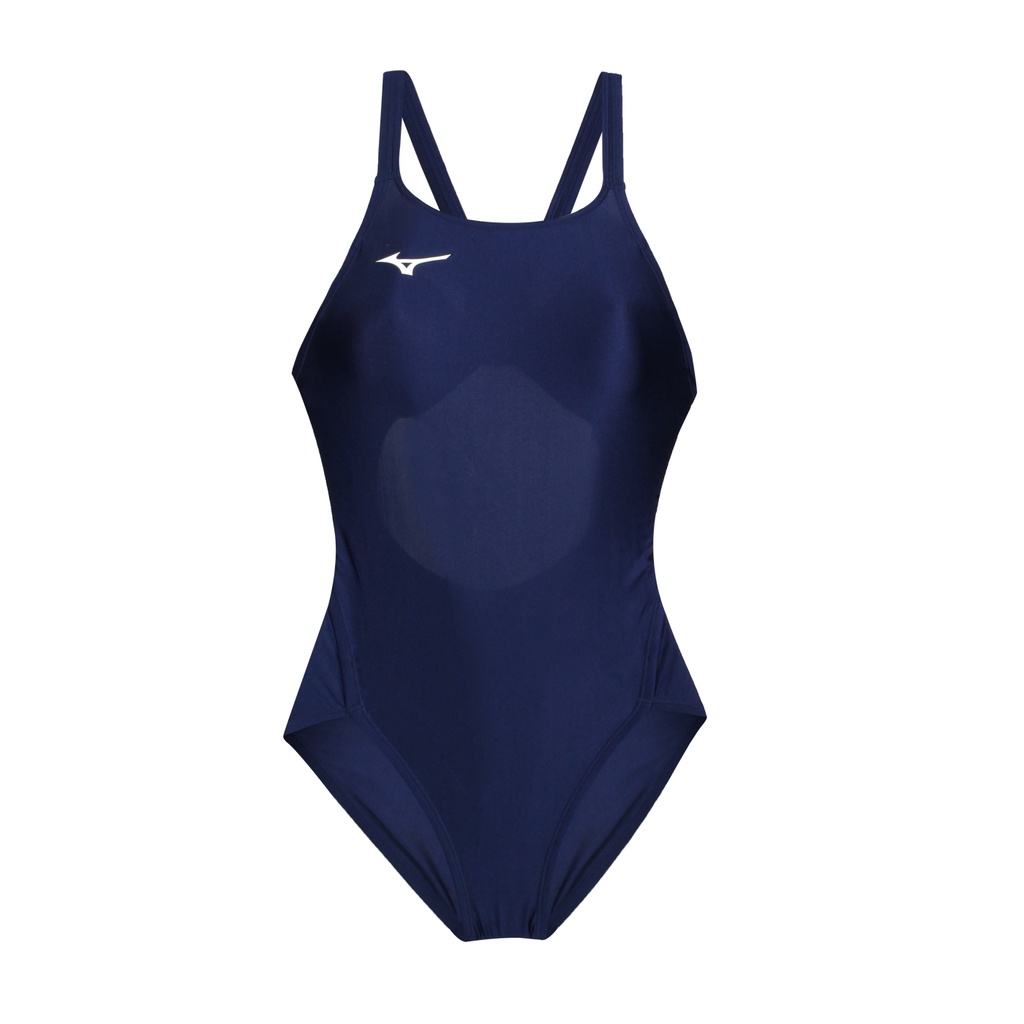 MIZUNO SWIM 女連身泳衣( 泳裝 游泳 競賽 美津濃「N2GA120114」 丈青白