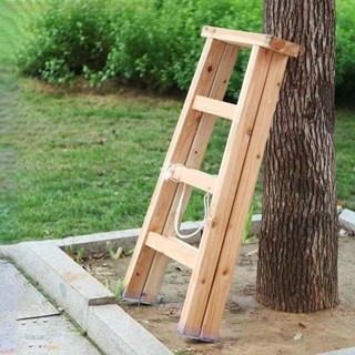 潮流家居 免運 實木折疊梯 梯子家用 家用折疊梯 登高梯 工具梯 折疊梯椅 椅子 凳子 梯子人字梯實木梯子折疊梯松木梯家