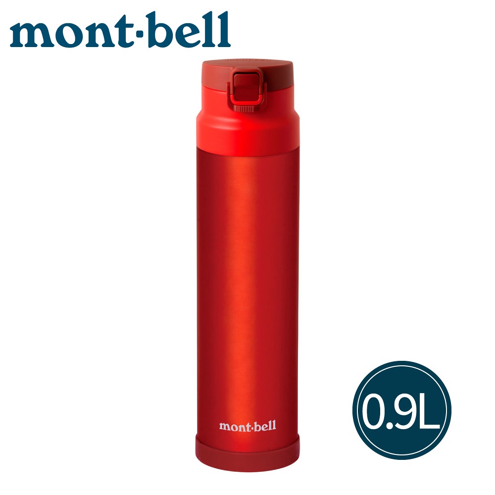 【Mont-Bell 日本 ALP THERMO BOTTLE ACTUVE 0.9L保溫瓶《鮮紅》】1124968