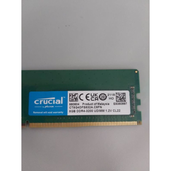 Micron Crucial 美光 DDR4-3200 8G