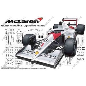 rr0570815富士美 1/20 F1拼裝車模 McLaren Honda MP4/6 09213