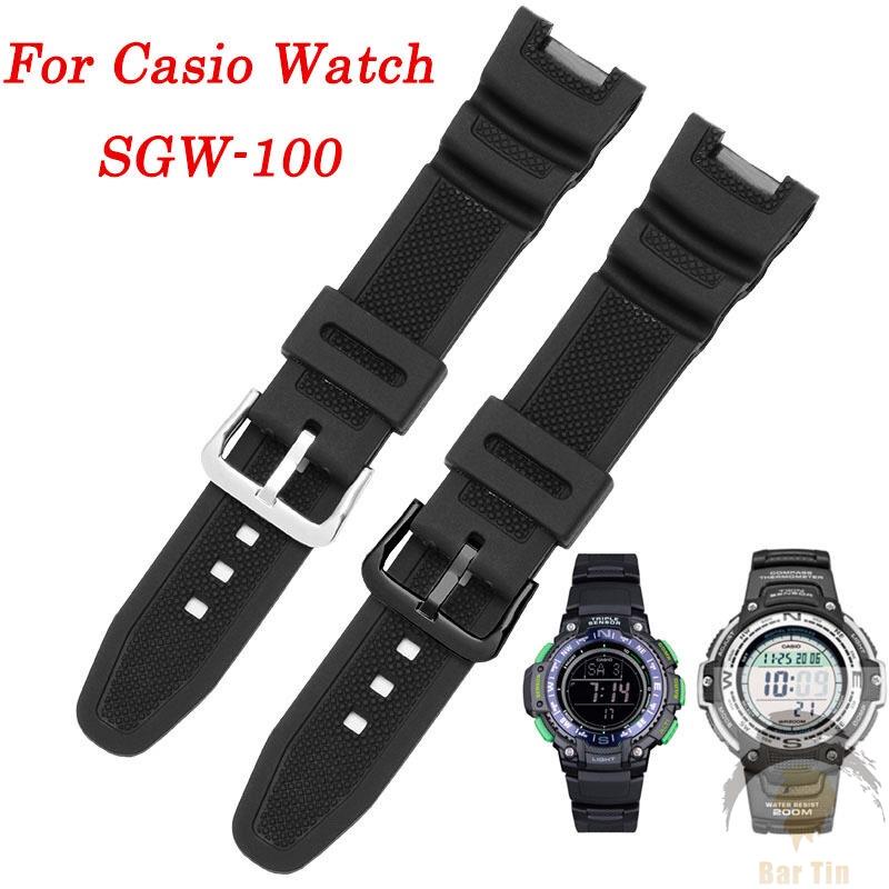 熱銷 現貨 卡西歐 G-shock SGW100 運動錶帶 SGW-100-1V SGW-100-1VDF 橡膠手鍊錶帶