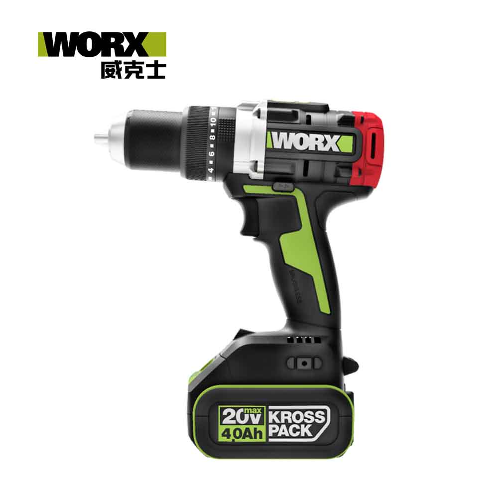 WORX 威克士 20V 無刷鋰電 13mm 150N.m 大扭力震動衝擊鑽(WU377)