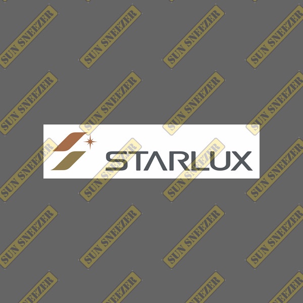 星宇航空 STARLUX LOGO 橫幅 防水貼紙 筆電 行李箱 安全帽貼 尺寸120x30mm