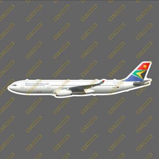 南非航空 A330 擬真民航機3M貼紙 防水 尺寸165MM