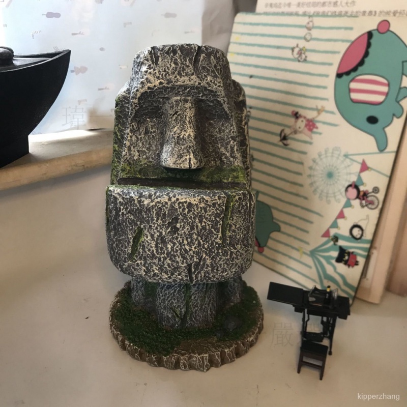 奇怪屋 復活島石像 摩艾 復活節島 搞笑 創意摩艾石像筆筒學生收納罐復活島moai筆託眼鏡架辦公室個性收納 禮物 生日禮