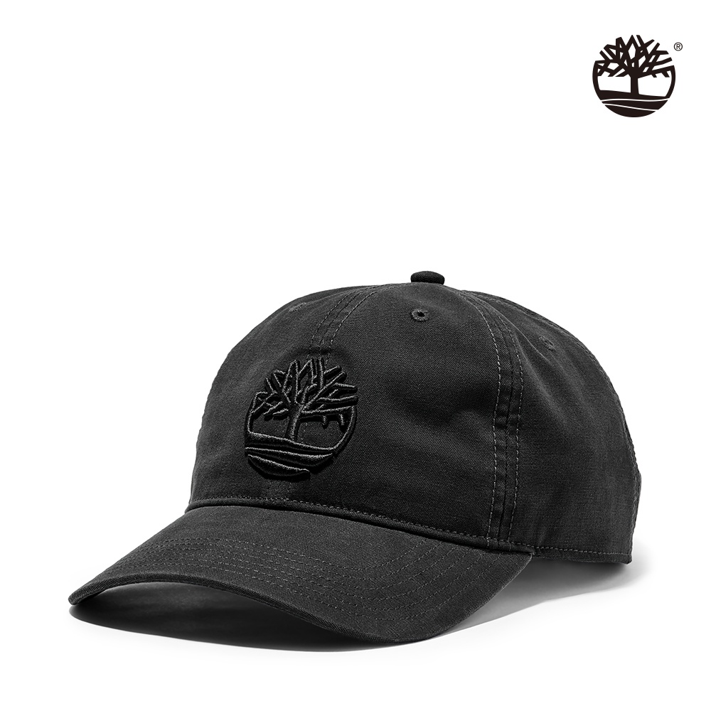 Timberland 中性黑色3D刺繡棒球帽|A1E9M001