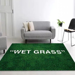 宜家地毯IKEA濕草地聯名瑪克拉德OFFWHITE腰果花wetgrass潮牌地毯