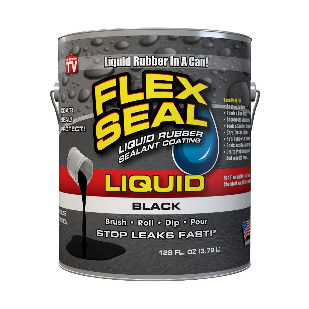 FLEX SEAL LIQUID 萬用止漏膠 (亮黑色/1加侖包裝/美國製)｜ASTool