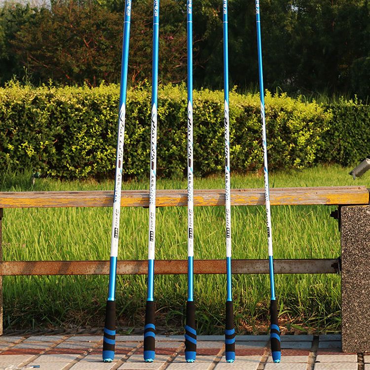 現魚竿免運費銘牌狼王魚竿手竿5.4米超輕超硬28調3.6m臺釣竿買一送一套裝手桿