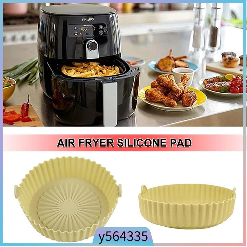 Air Fryer Silicone Liners Air Fryer Silicone Pot Reusable Silicone bread  pan Liners Food Safe Non Stick Air Fryer Basket Accesso