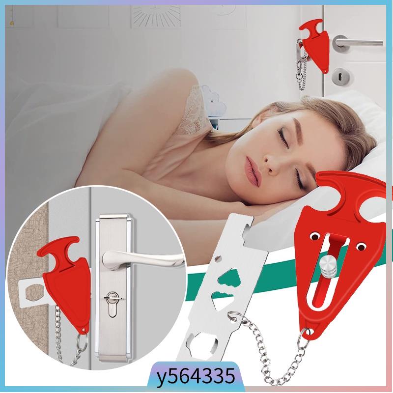 Portable Safety Metal Door Stopper / Anti Theft Security Blo