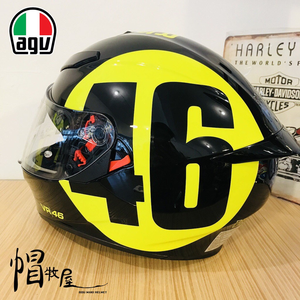 【帽牧屋】 義大利 AGV K3-SV 亞洲版 BOLLO 46 全罩式安全帽 內墨片 內襯全可拆 雙D扣 黑黃