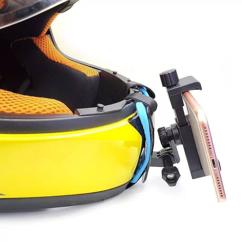 安全帽手機架 手機運動相機騎行拍攝摩託車頭盔支架下巴支架山狗小蟻Gopro配件 XT7N