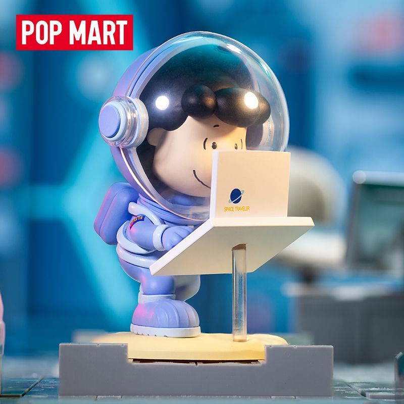 #德丽思#POPMART泡泡瑪特 史努比太空系列盲盒手辦創意潮流擺件可愛周邊