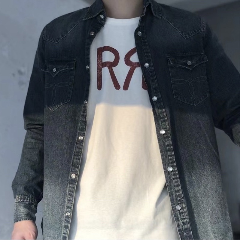 RRL 美式復古 經典硬朗 印花短袖 T恤 短T 潮T