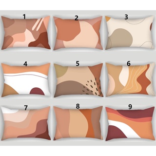 莫蘭迪棕色坐墊套 30cm × 50cm, 40cm × 60cm, 短毛絨腰枕套, 家居裝飾沙發枕套