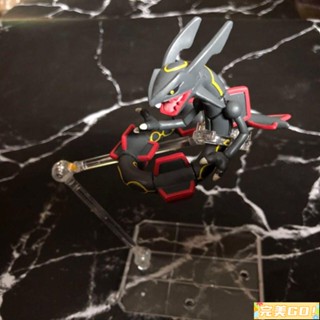 完美Go 寶可夢 兒童玩具神奇寶貝 口袋妖怪 大號神獸8CM可動 異色 閃光 黑色 裂空座 公仔手辦 模型 擺件動漫周邊