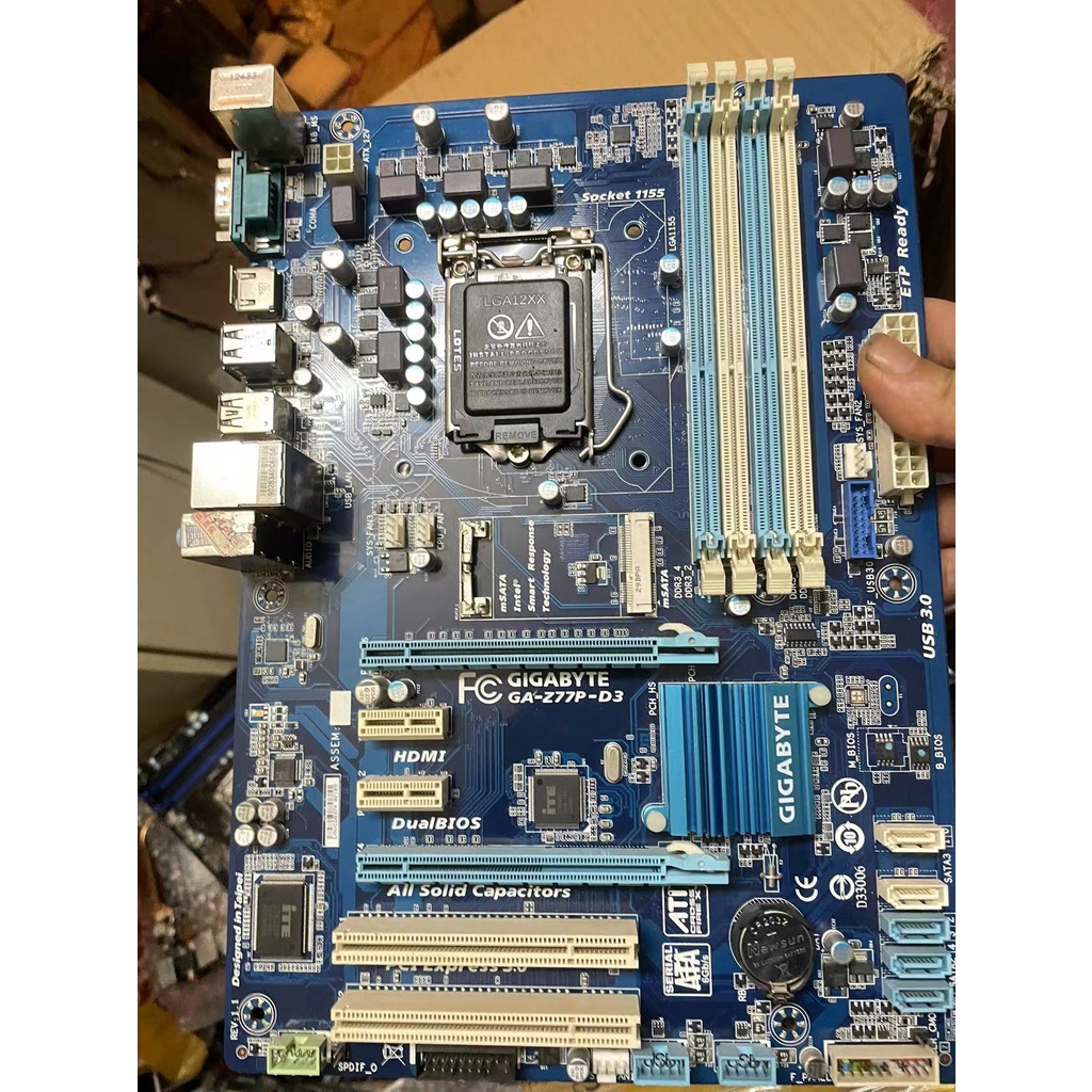 ♥Gigabyte/技嘉 Z77P-D3 Z77主板 1155 主板支持1230 V2 前置