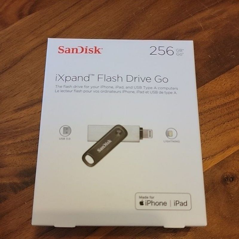 [全新現貨, 特價優惠] SanDisk iXpand Flash Drive Go 行動隨身碟 256GB 台灣公司貨