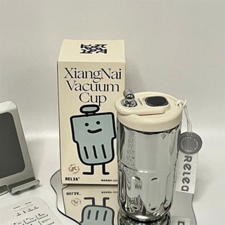 💗新店開業💗銀色 隨行杯 保溫杯 智慧 顯溫 咖啡杯 316不鏽鋼 大容量 無縫 內膽 高顏值水杯 物生物