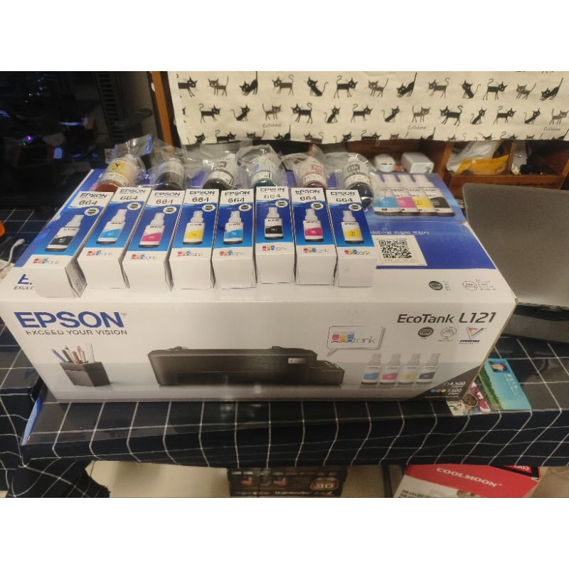 Epson L121加三套原廠墨水