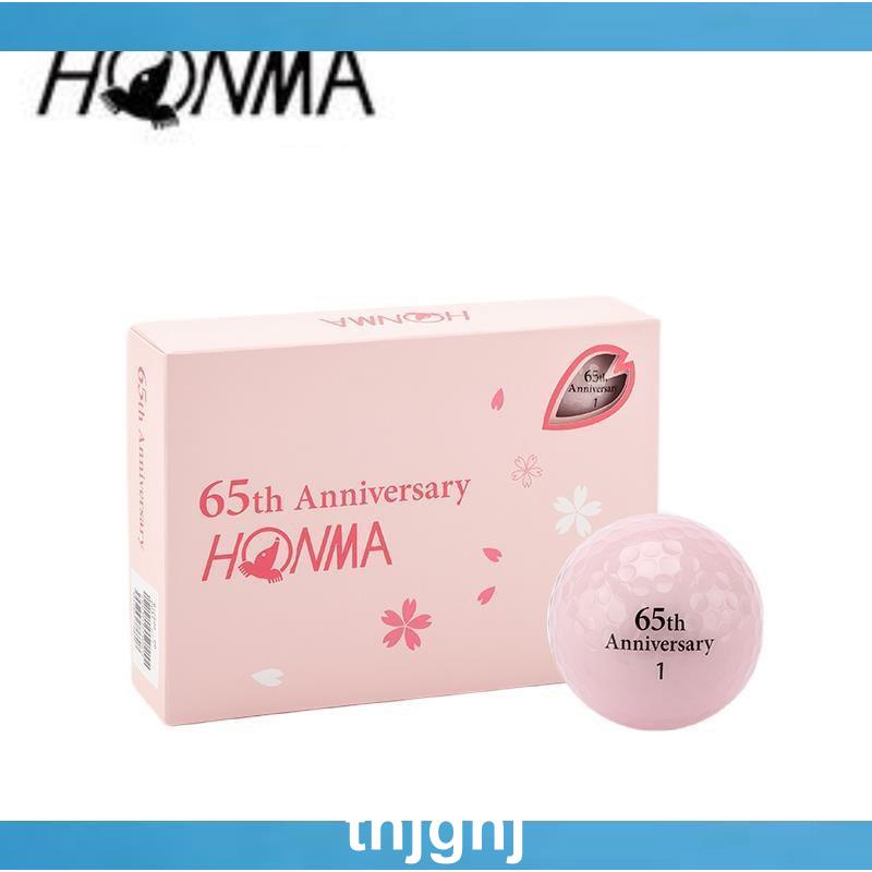 【過兒】⛳正品HONMA高爾夫球 雙層球 櫻花粉高爾夫球 設計華貴典雅 65週年限定款 12個裝