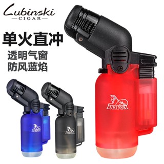 💘臺灣出貨💘破盤價打火機朗佑雪茄打火機塑膠迷你透明單直衝防風瓦斯雪茄打火機造型打火機賴打客製化打火機噴槍打火機