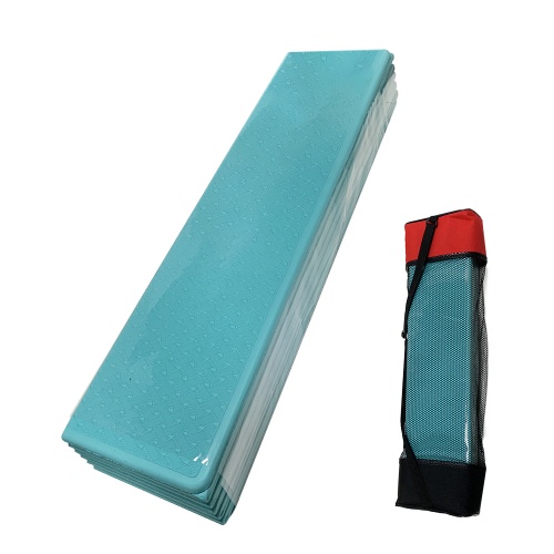 鐵人 瑜珈墊十二摺曡-藍綠色/6mm(附網背帶) H80512 墊腳石購物網