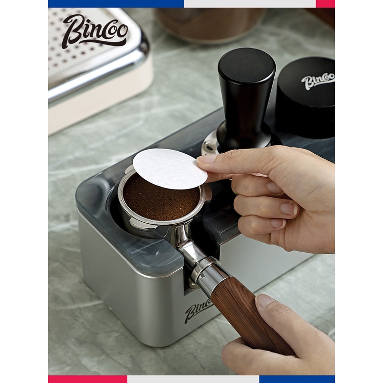 Bincoo 圓形 濾紙 意式 咖啡機 手柄 粉碗 專用 51/53/58mm 通用 濾紙 100片