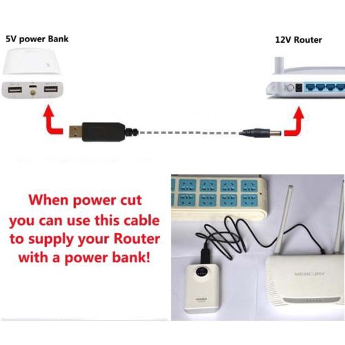 【玉佳電子 可附發票】USB升壓線充電線USB轉DC圓頭DC-DC充電寶5V轉9V12V電源線