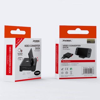 DOBE HDMI視訊 轉接底座 適 任天堂 NS Switch 電視轉換器便攜TV底座支架 TNS-19305