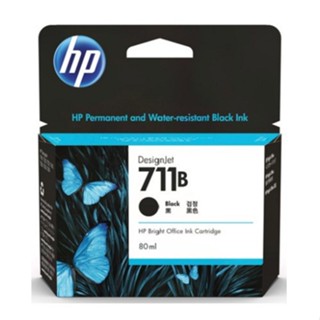 HP 惠普 3WX01A HP 711B 80ml BK 墨匣取代 CZ133A 黑色 原廠墨水匣 T120/T125